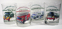 Hess Mini Toy Trucks collectors glasses set of hess collector glasses